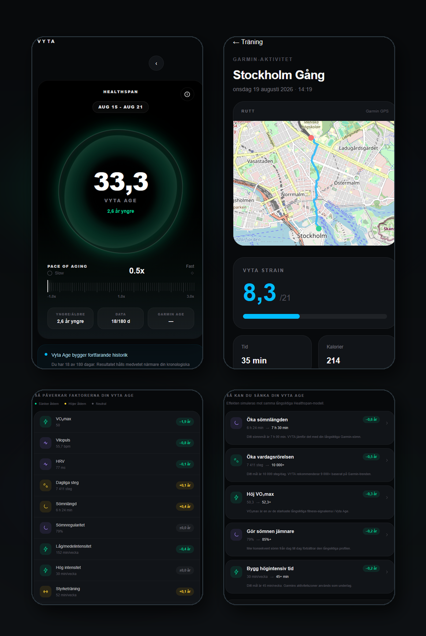 VYTA app screenshots